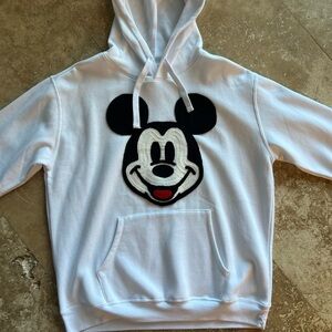 Disney Mickey Mouse White Hoodie with Mickey
